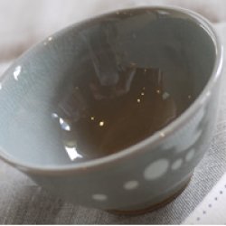 画像2: 高田焼（伝七窯）のかわいいドット柄♪kouda dots 小茶碗  
